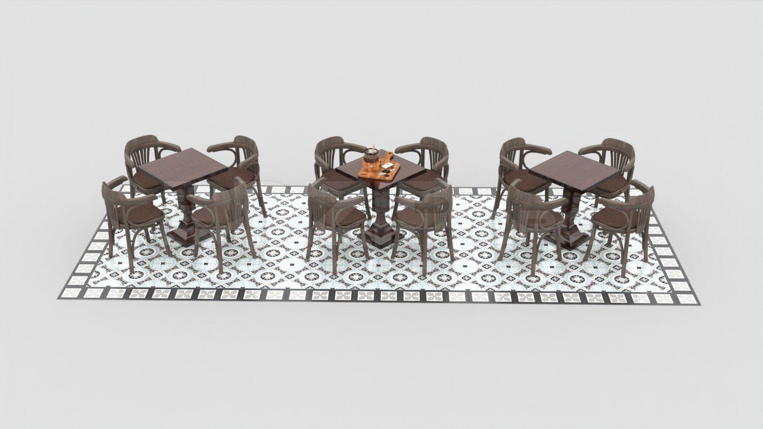 Coffee Table — preview 1, by Le Minh (3dzip)