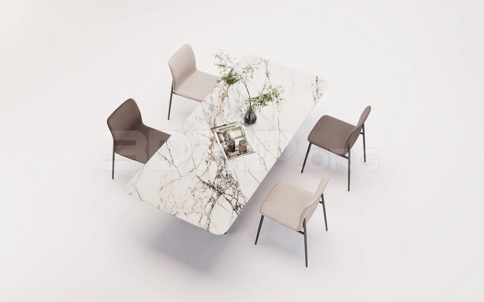 Dining Table And Chair — preview 1 (3dzip)