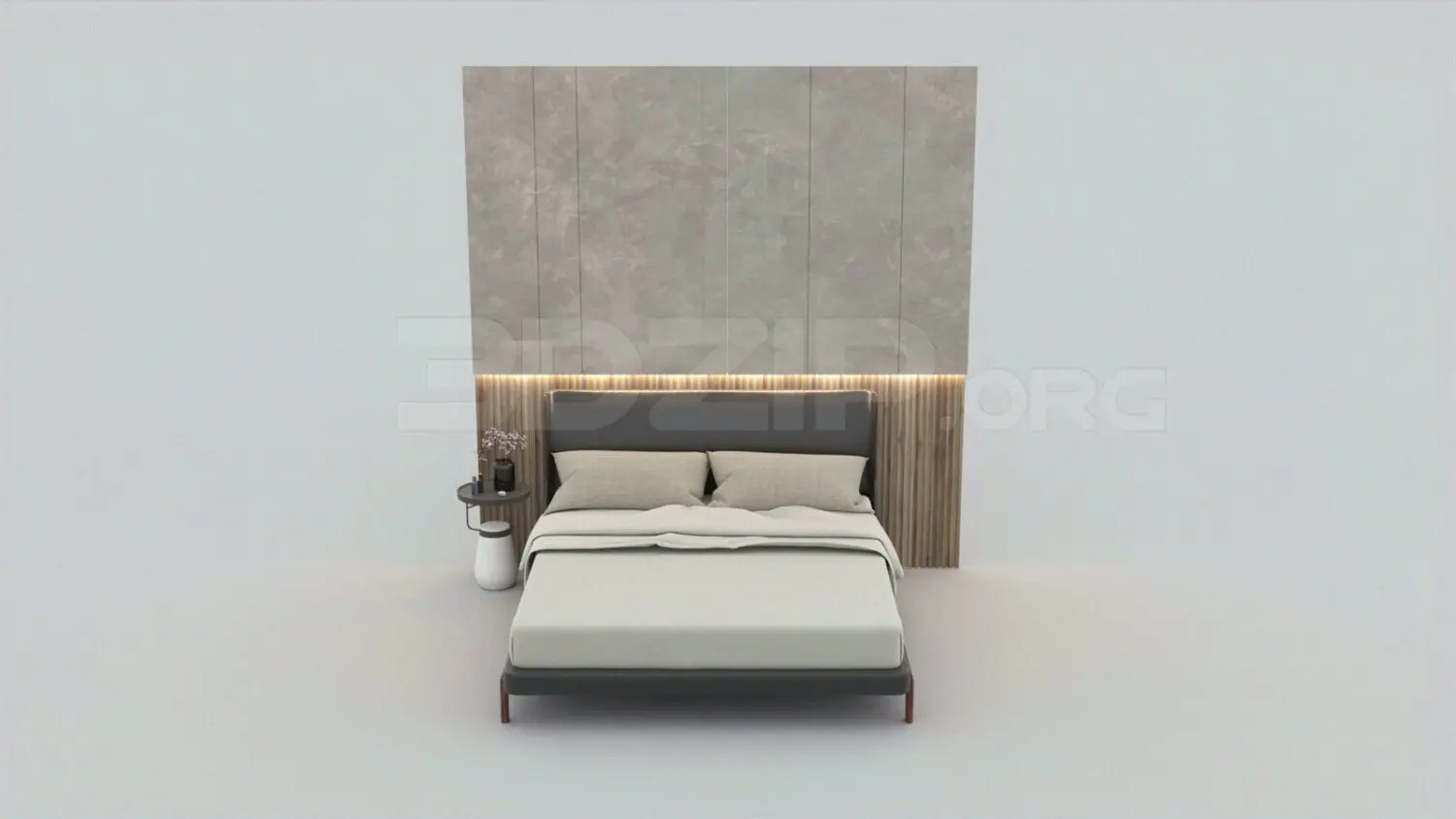 Bed — preview 1 (3dzip, CC0)