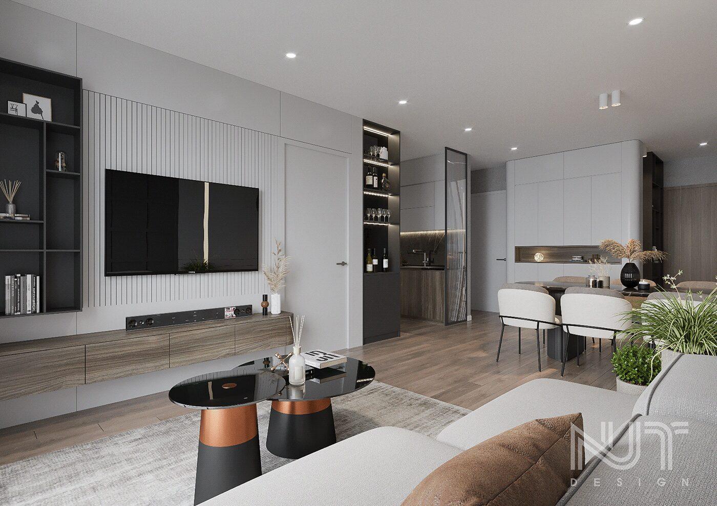 Interior Kitchen – Livingroom 255 Scene