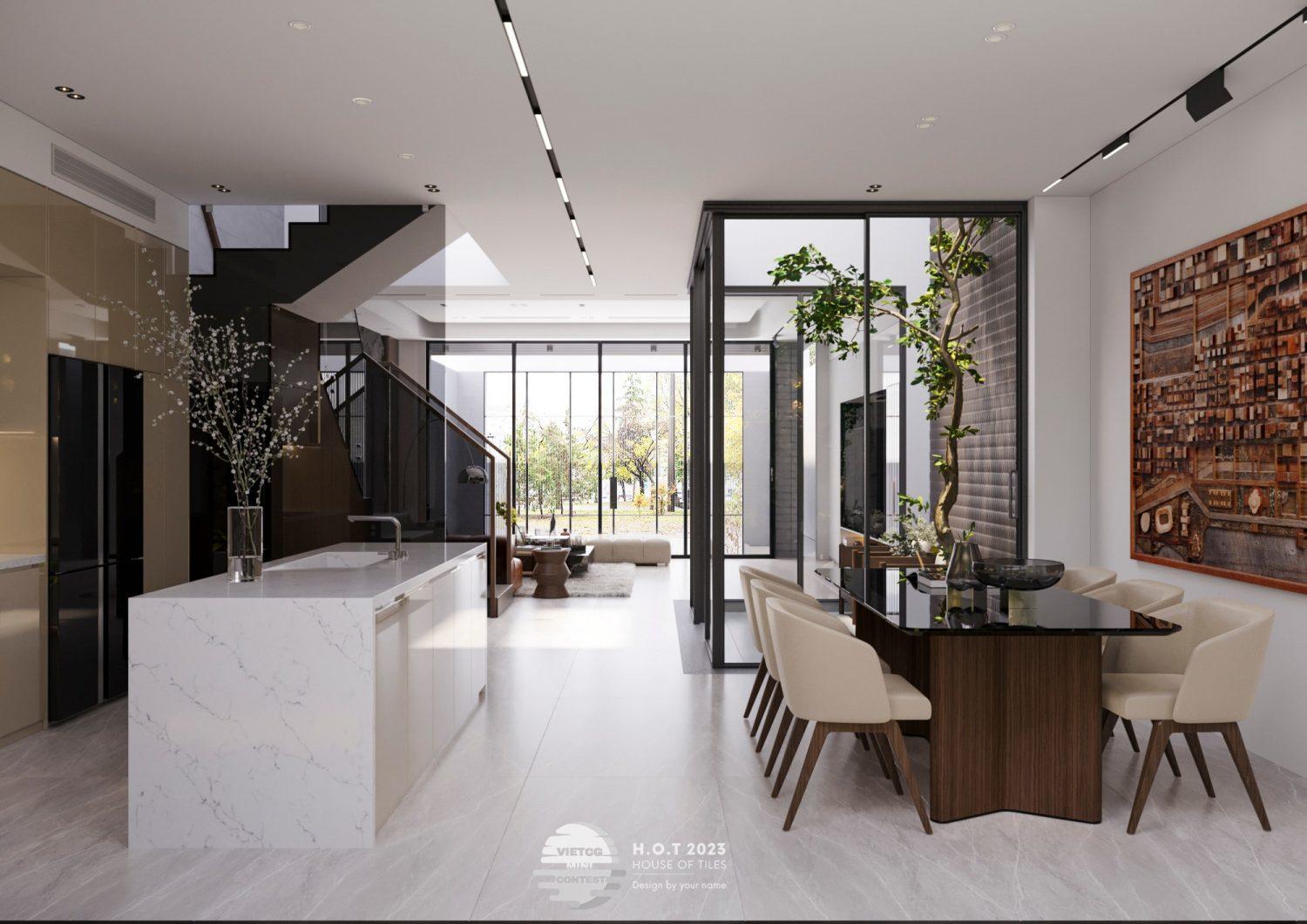 Living Room – Kitchen Interior