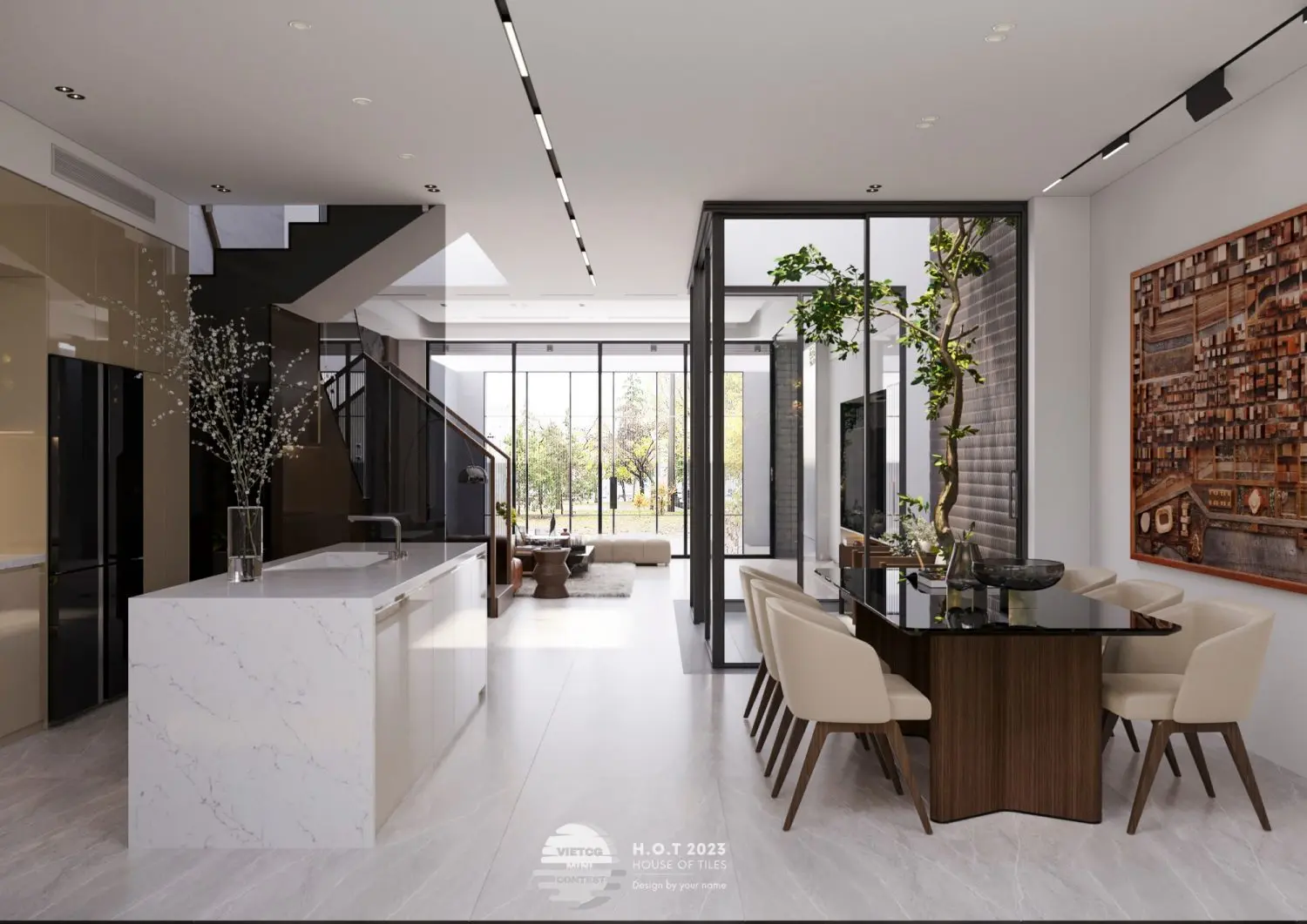Living Room – Kitchen Interior