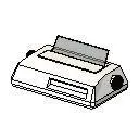 Dot Matrix Printer — preview 1, by Modern Medium 5.1 Library (RevitCity, CC0)