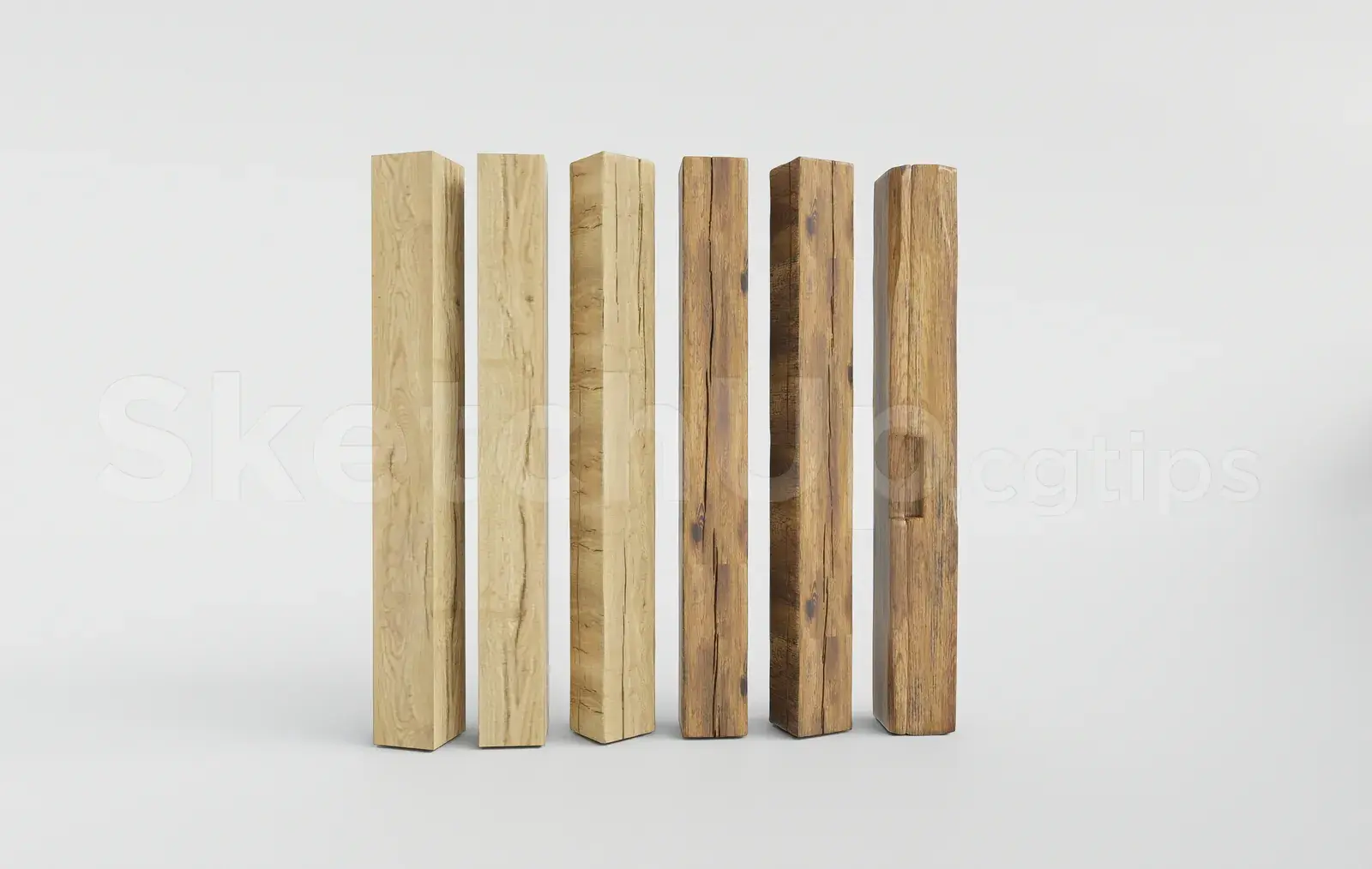 Rustic Wood Columns and Beams