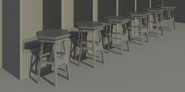Locker Room Stools