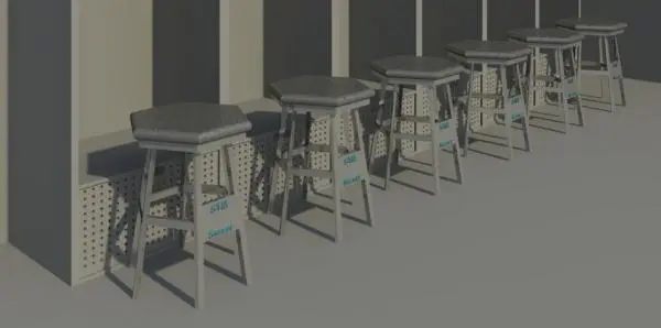 Locker Room Stools
