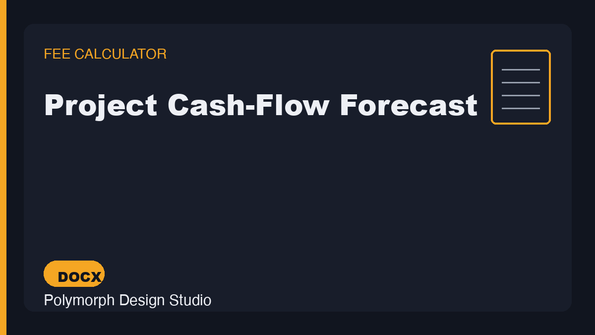 Project Cash-Flow Forecast
