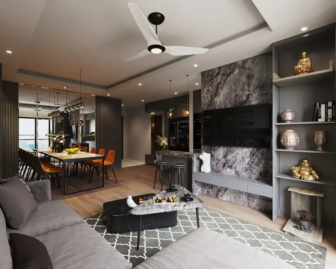 Interior Kitchen – Livingroom 246 Scene