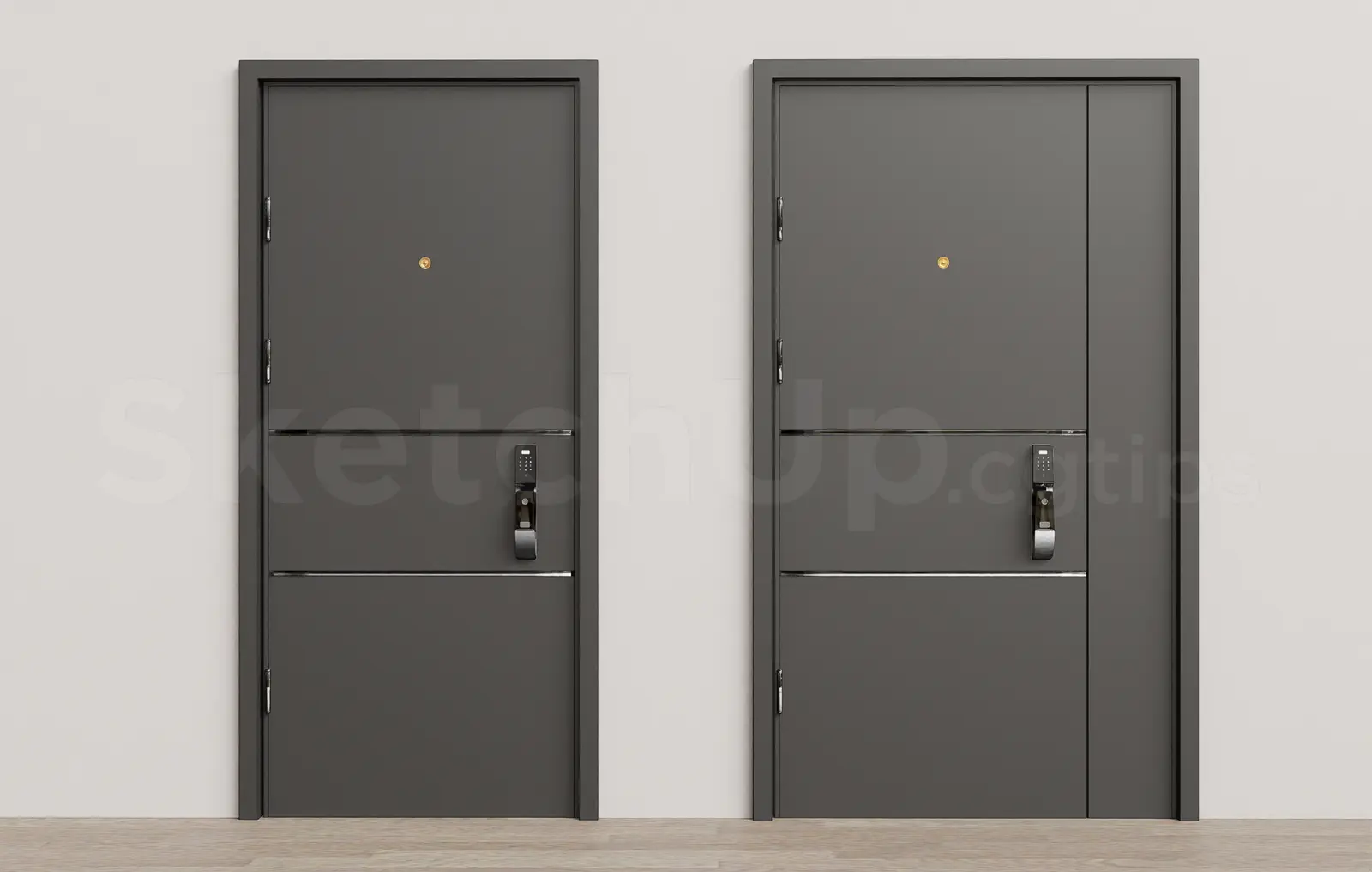 Modern Apartment Main Door — preview 1 (cgtips, CC0)