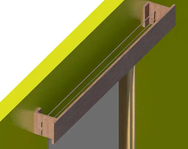 Cortinero de Madera Parametrico