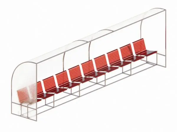 Dugout Bench — preview 1, by SShuail (RevitCity, CC0)