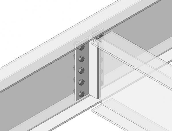 Parametric Structural Steel Header Connection