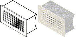 Horizontal Rectangle Exhaust Terminal