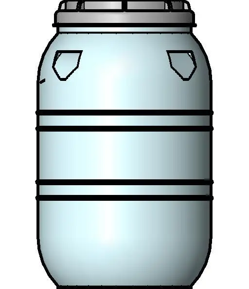 Plastic green water tank
