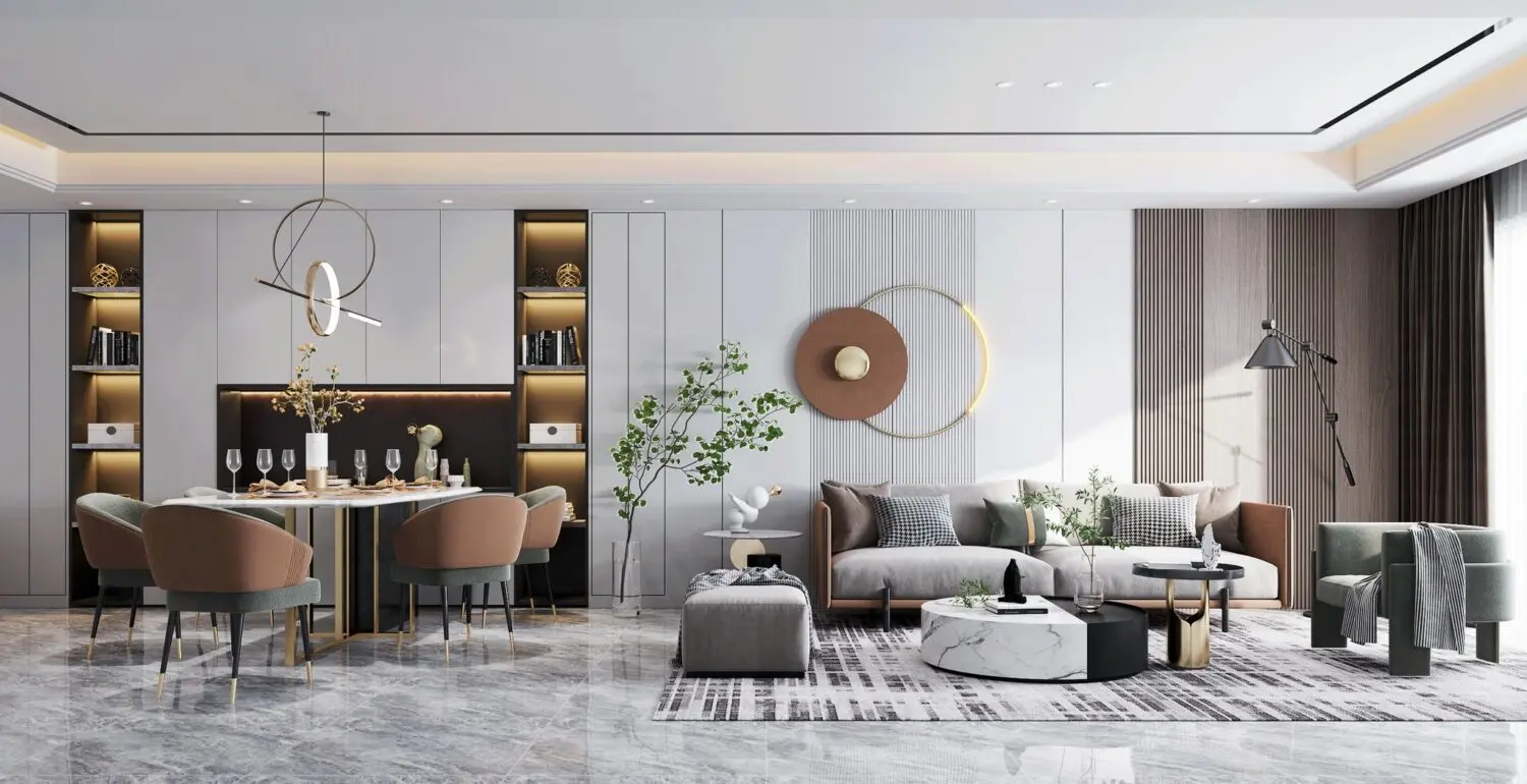 Living Room – Kitchen Interior