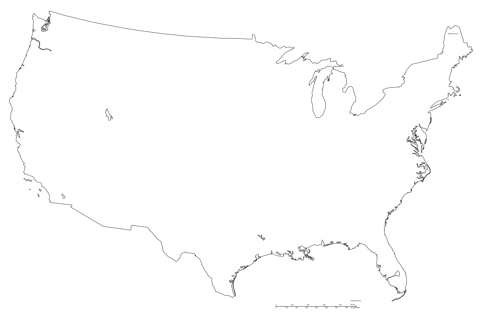 USA map