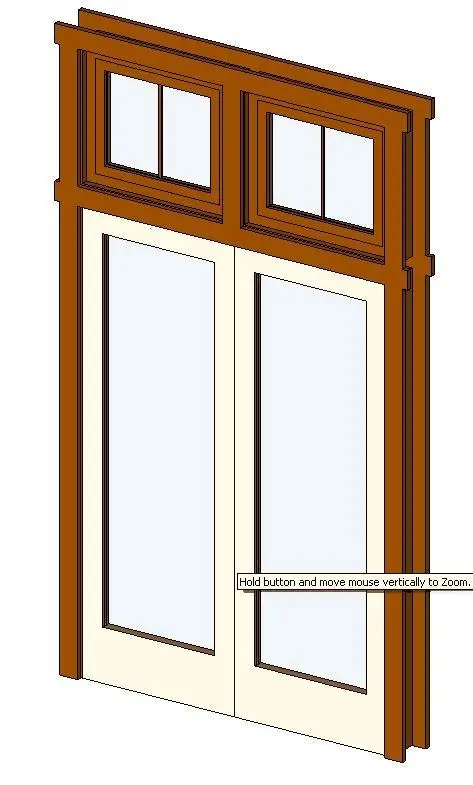 DBL-Door-With Awning Window
