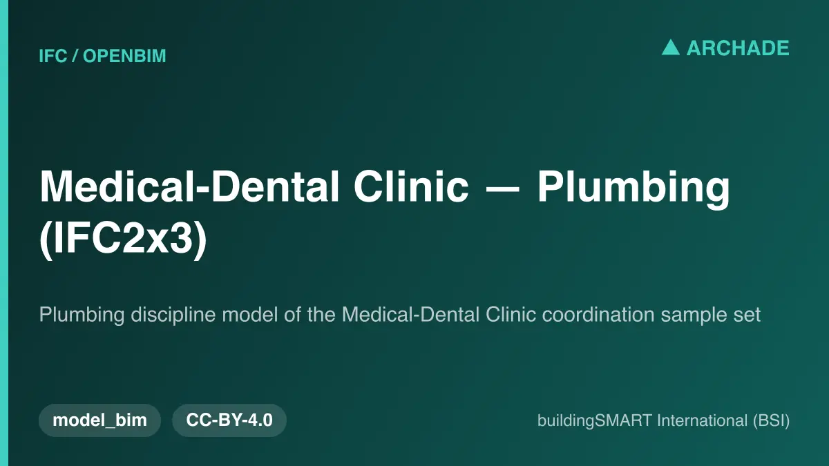 Medical-Dental Clinic — Plumbing (IFC2x3)