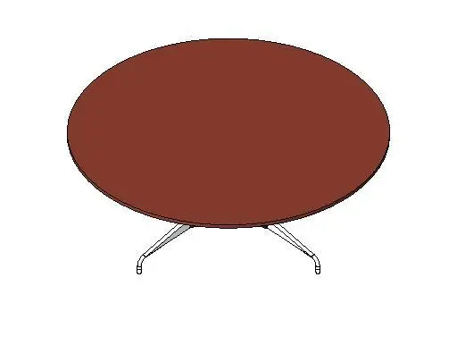 HermanMiller_ModernClassics_EamesTables_RoundTableSegmentedBase_72D-86D — preview 1, by Herman Miller (RevitCity, CC0)