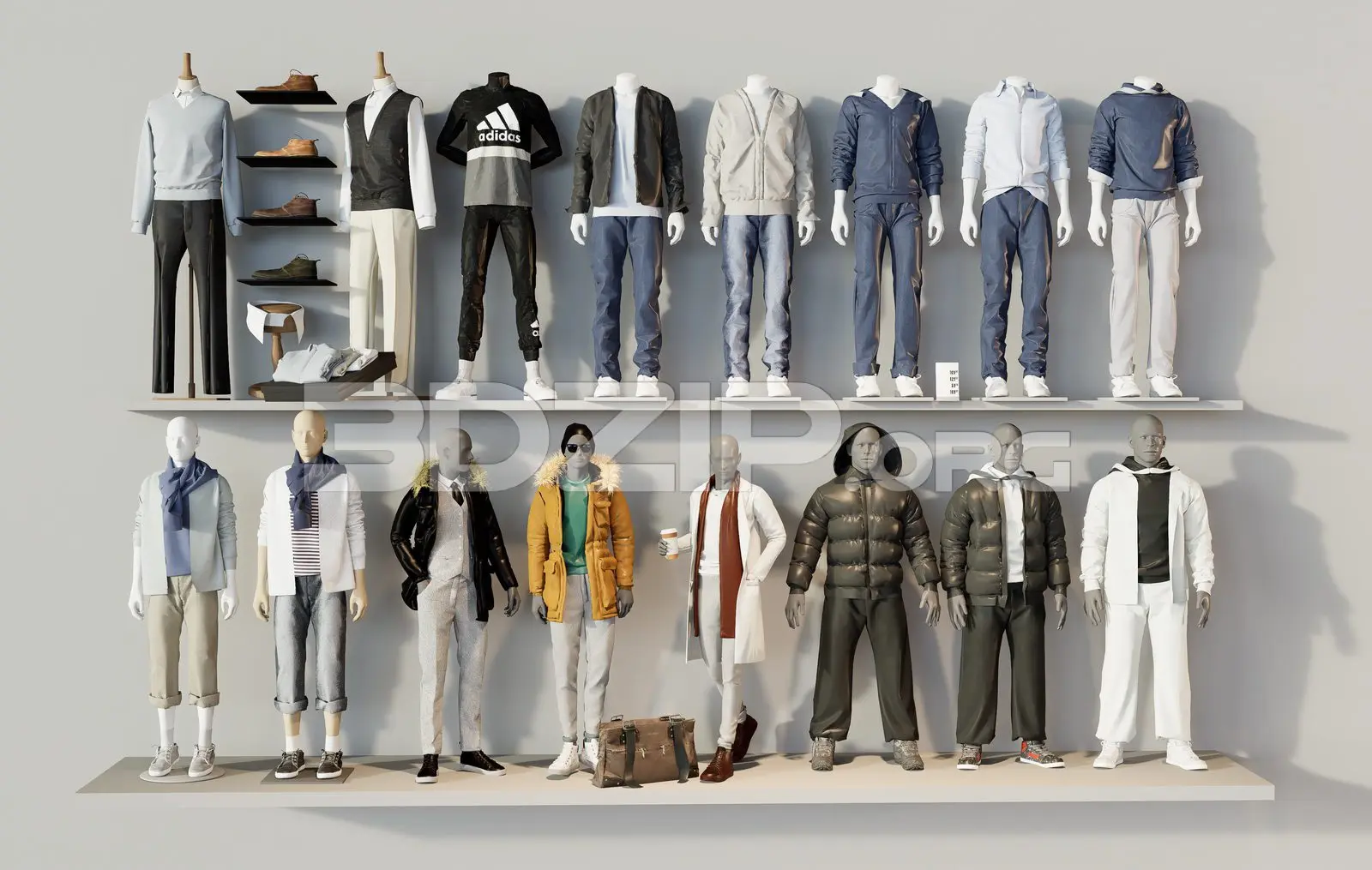 A Mannequin For Fashion Clothing — preview 1 (3dzip)