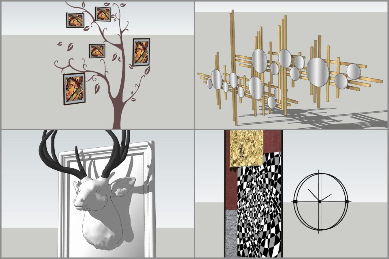 Combo Walldecor and Screen