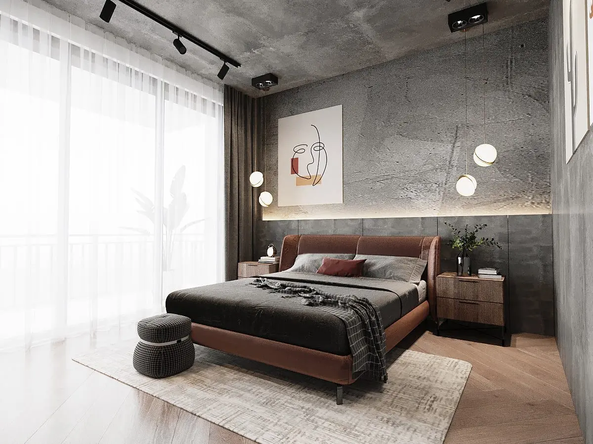 Bedroom and Bathroom Interior — preview 1, by Tran Thang (3dzip)