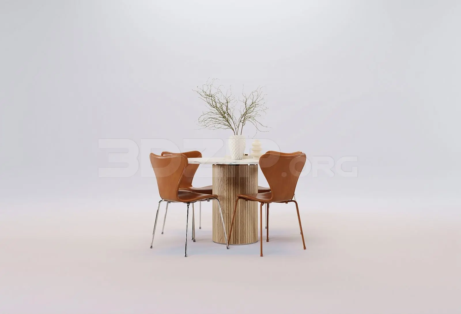 Dining Table And Chair — preview 1 (3dzip)