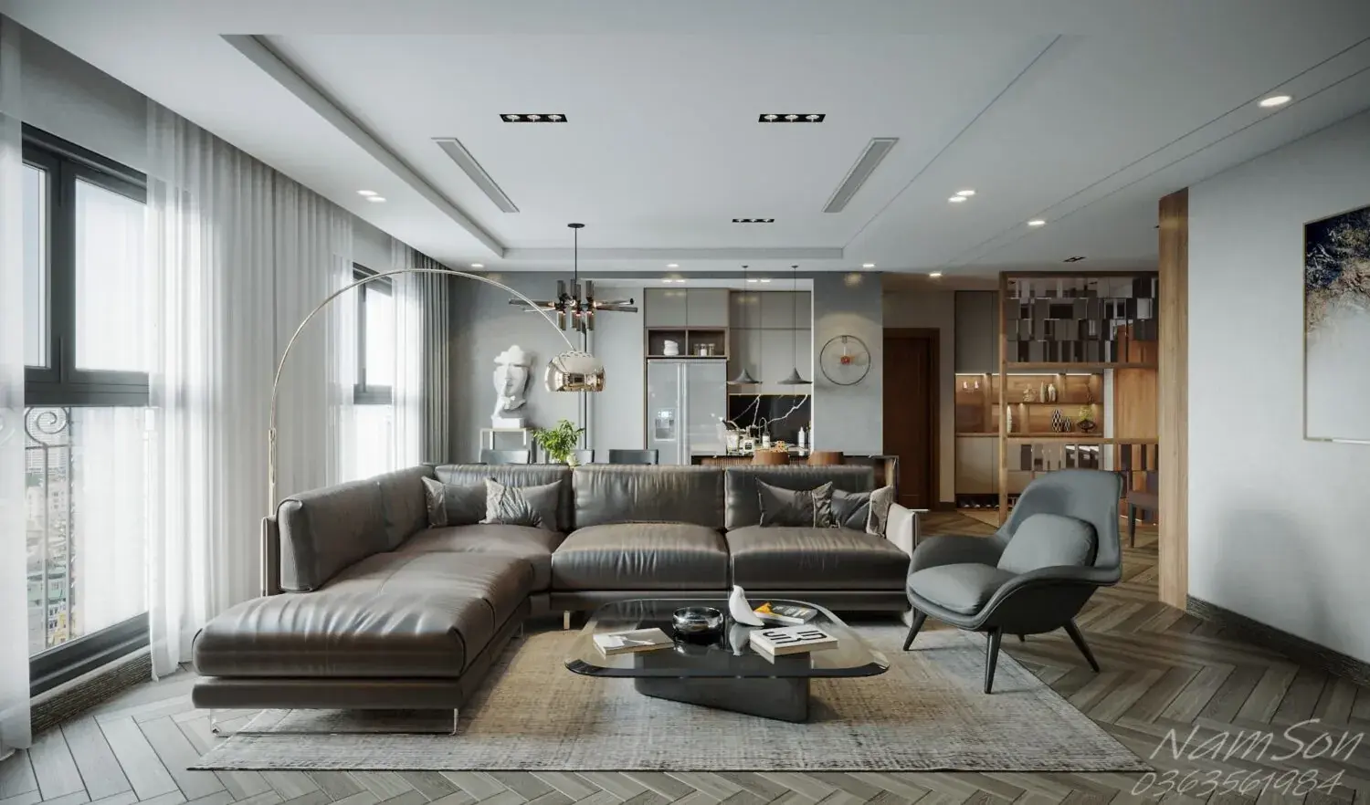 Interior Kitchen – Livingroom 298 Scene