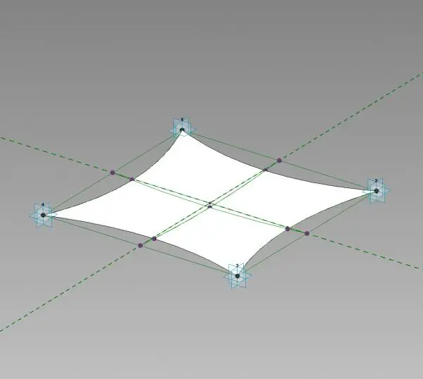 4 Point Tensile Canopy