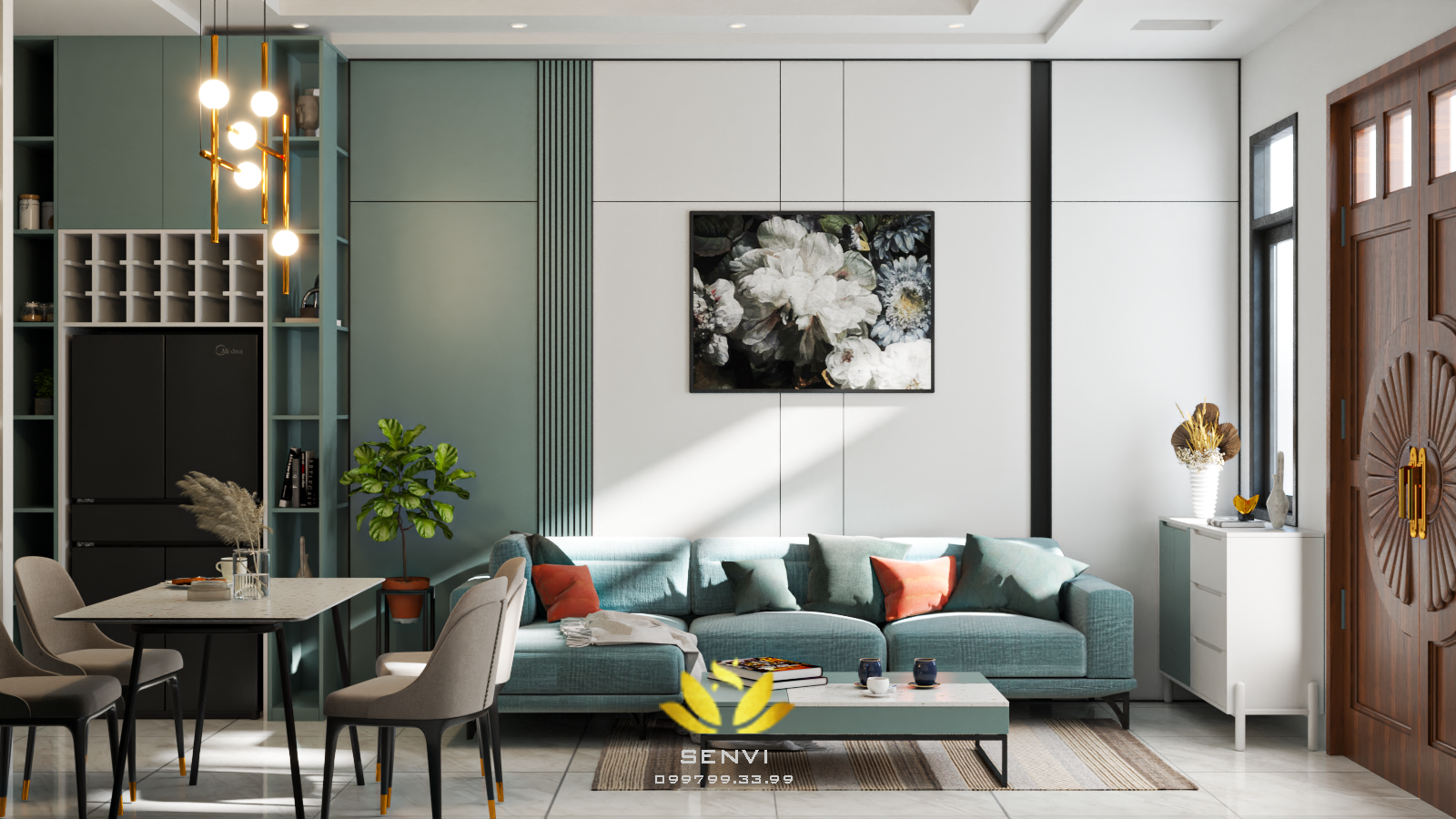 Interior House Scene — preview 1, by Danh Nam (cgtips)