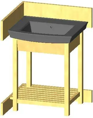 Vanity Cabinet for Archer Sink - Corner