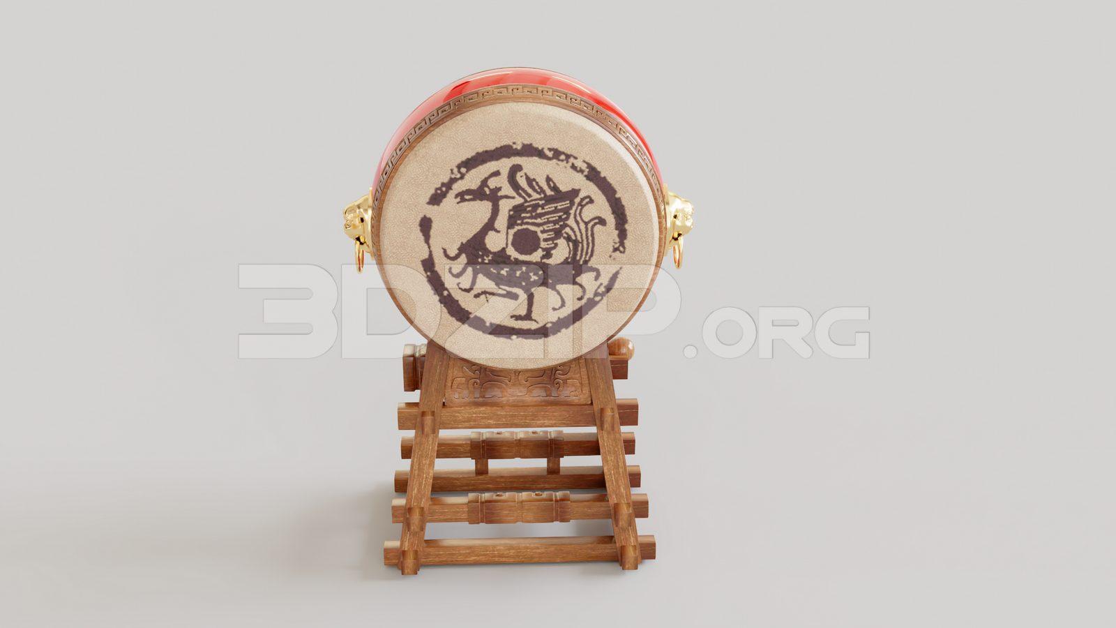Taiko Drum — preview 1 (3dzip)