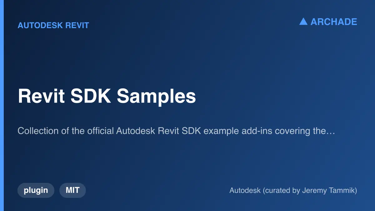 Revit SDK Samples