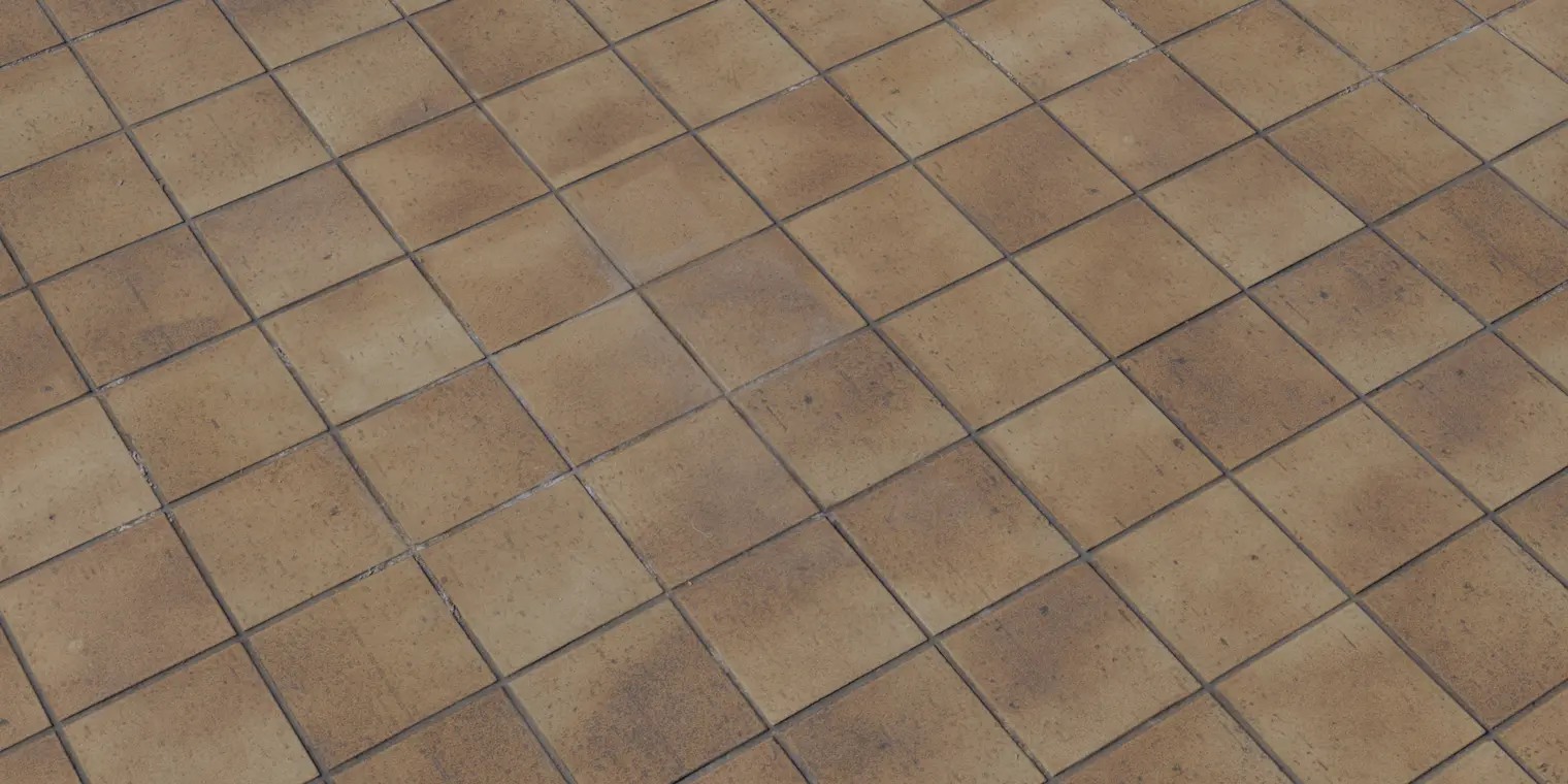 Brown Floor Tilles — preview 1, by Rob Tuytel (Poly Haven, CC0)