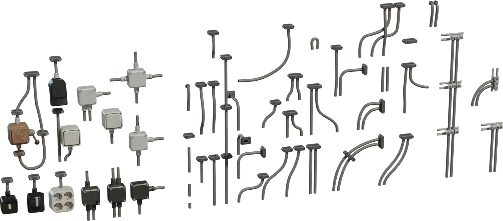 Modular Electric Cables — preview 1, by Kuutti Siitonen (Poly Haven, CC0)