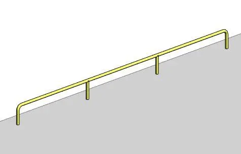 Crash Barrier — preview 1, by Nando Mogollon (RevitCity, CC0)
