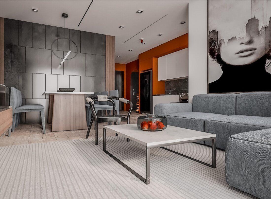 Interior Kitchen – Livingroom 261 Scene