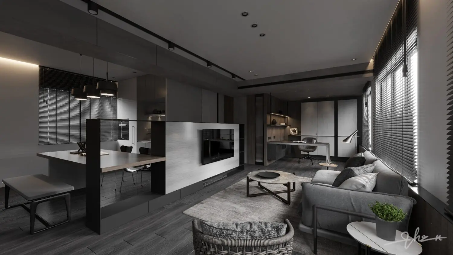 Living Room Interior — preview 1, by Thu Thao (3dzip)