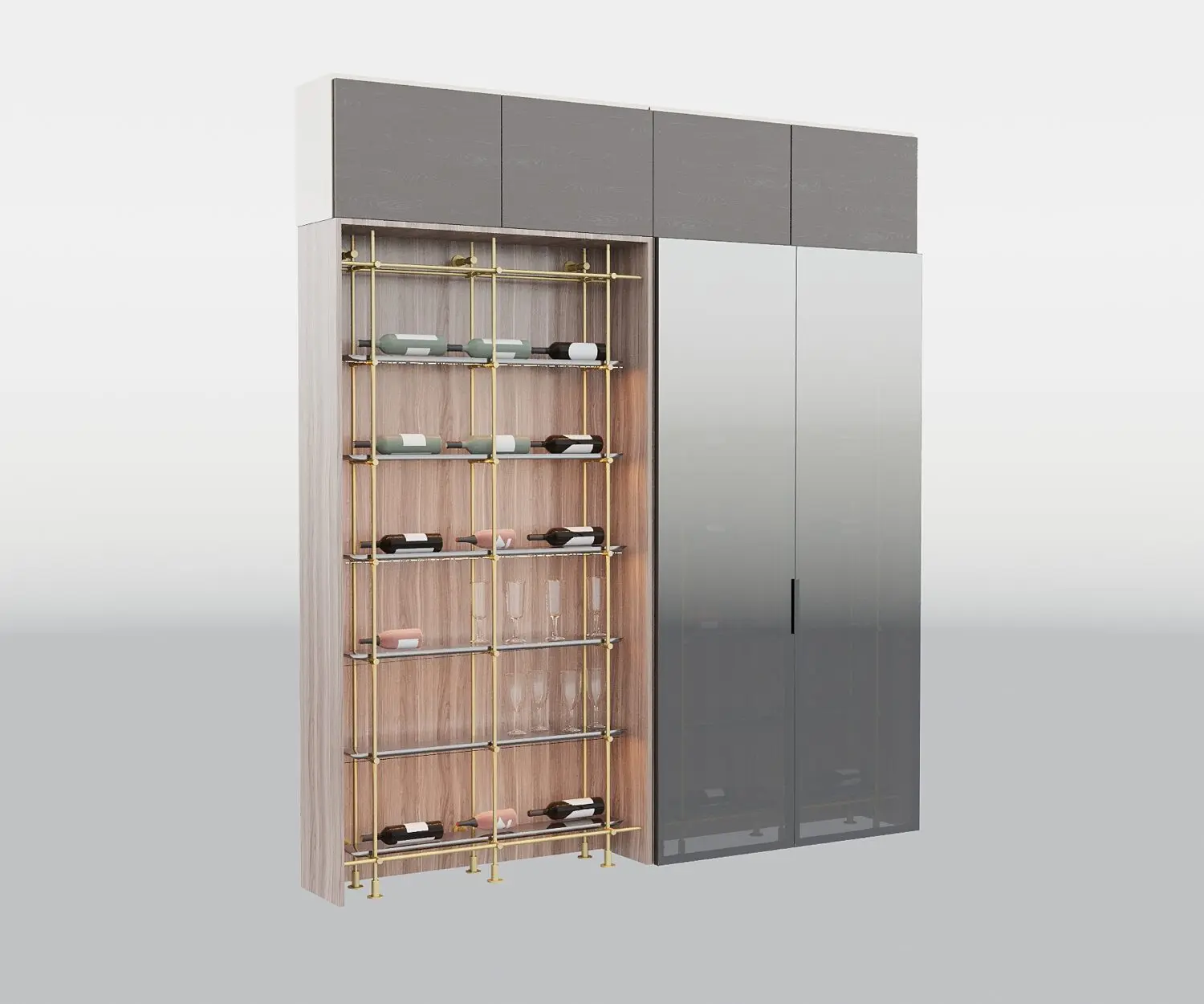 Wine Cabinet — preview 1, by Dang Quynh (3dzip)