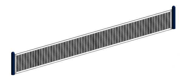 Tennis court net
