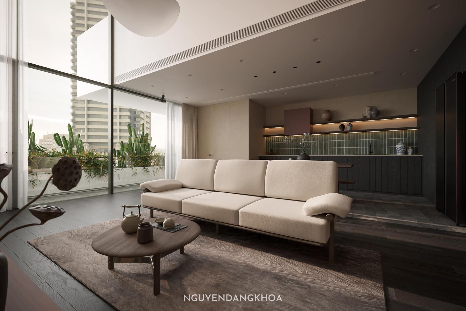 Living Room – Kitchen Interior