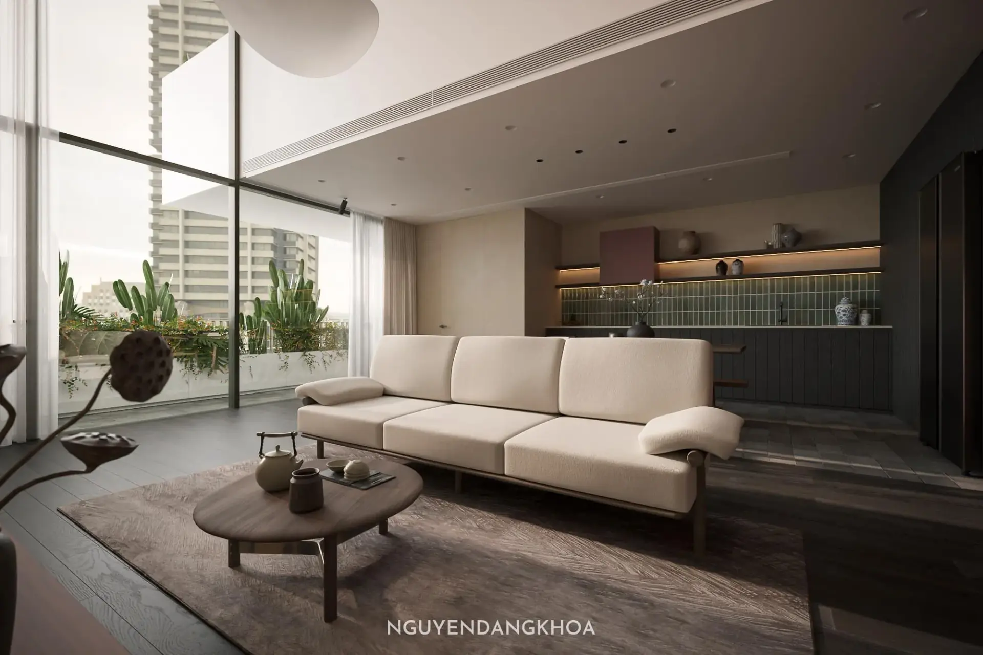 Living Room – Kitchen Interior