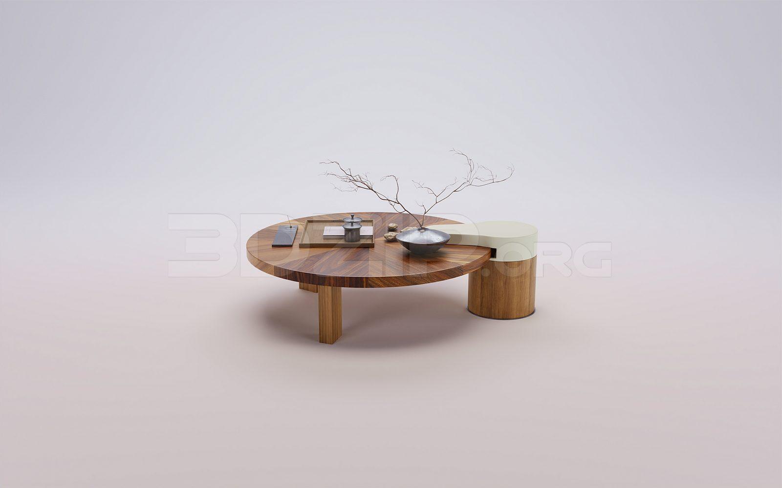 Tea Table Model for Interior Design — preview 1 (3dzip)