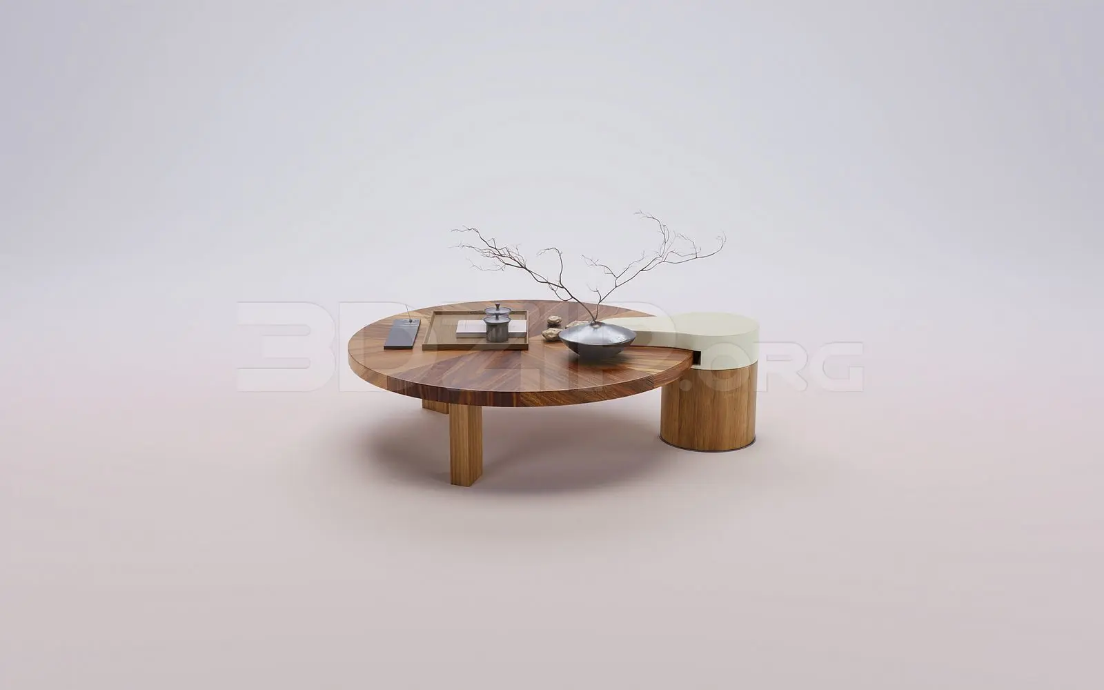 Tea Table Model for Interior Design — preview 1 (3dzip)