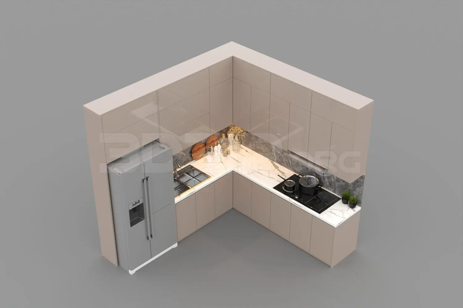Kitchen — preview 1, by Vuong Chill (3dzip, CC0)