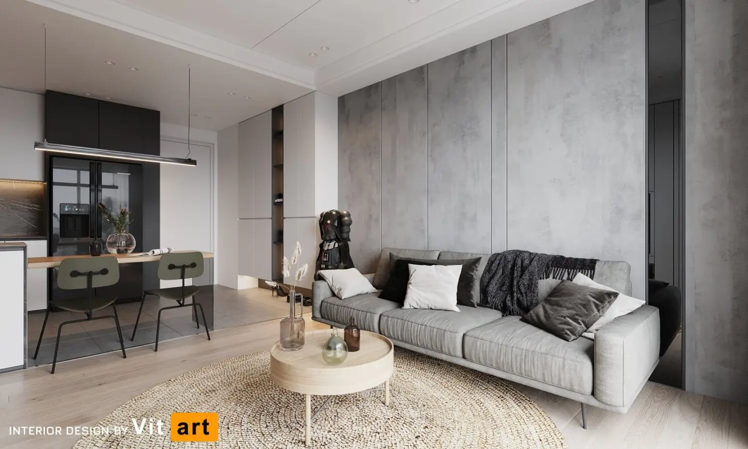 Interior Kitchen – Livingroom 306 Scene