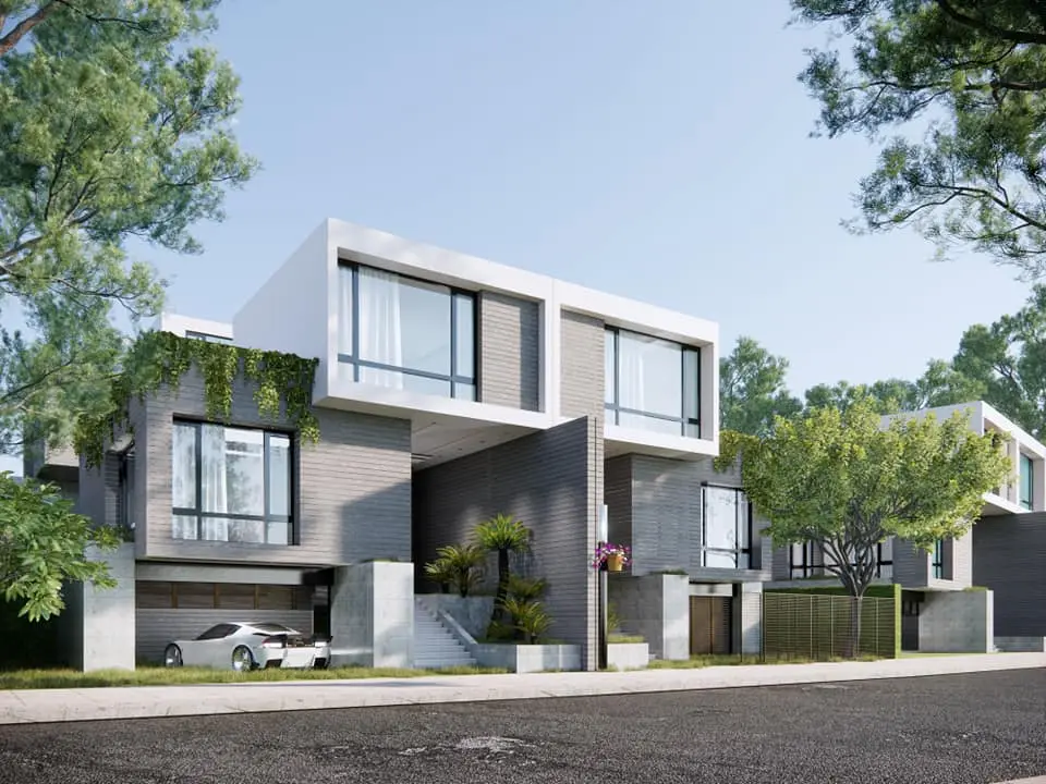Exterior Villa Scene — preview 1, by Hai Linh (cgtips)