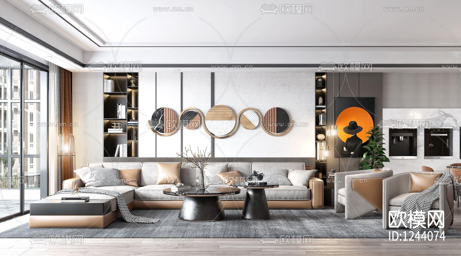 Interior Living- Kitchenroom Scene