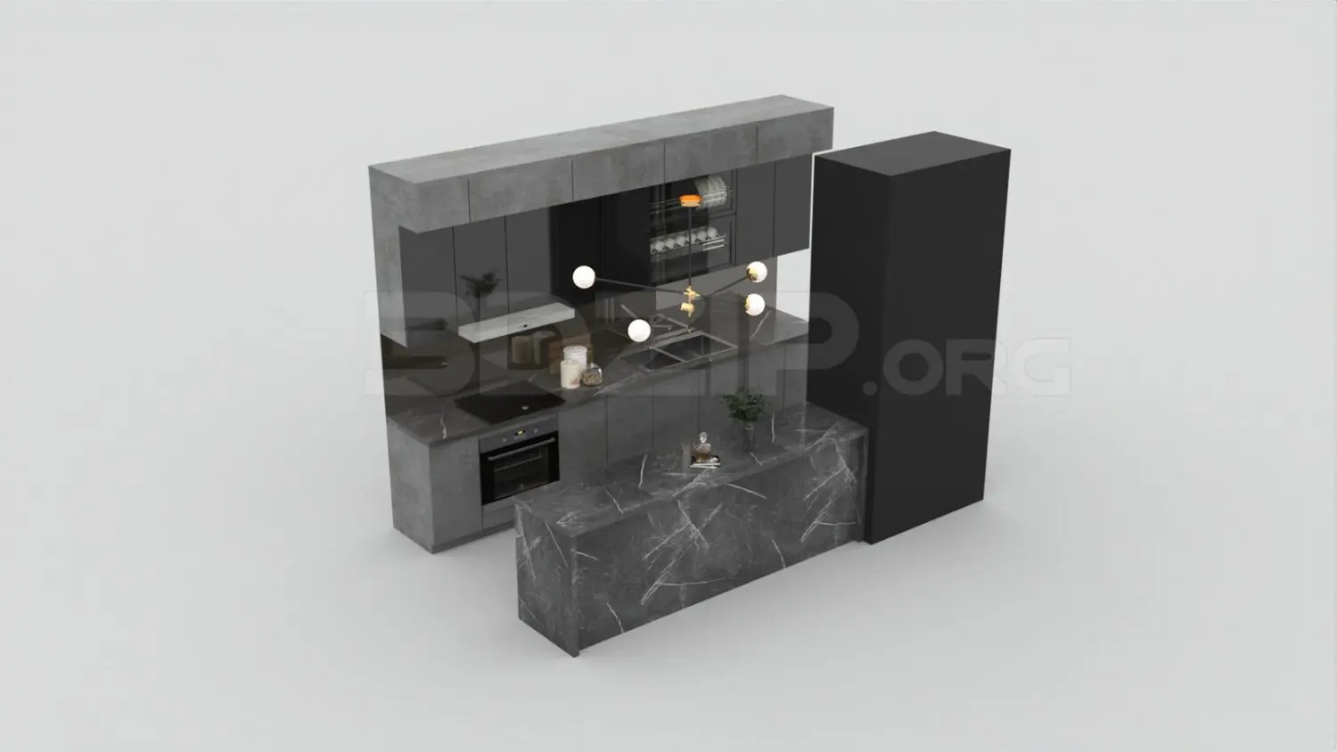 Kitchen — preview 1 (3dzip, CC0)