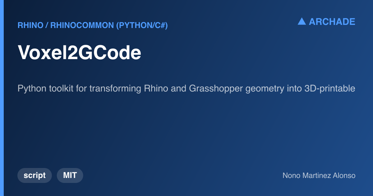 Voxel2GCode